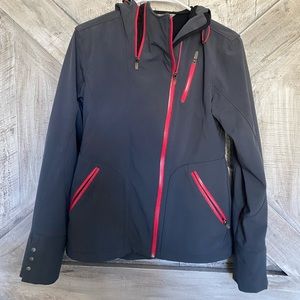 Women’s Athleta Asymmetrical Zip Hooded Softshell Jacket